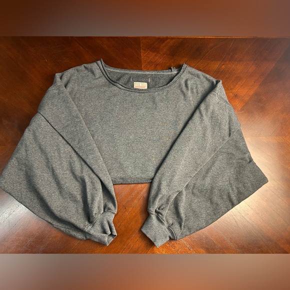 FP Movement by Free People gray  Crop Sweater - Picture 2 of 9
